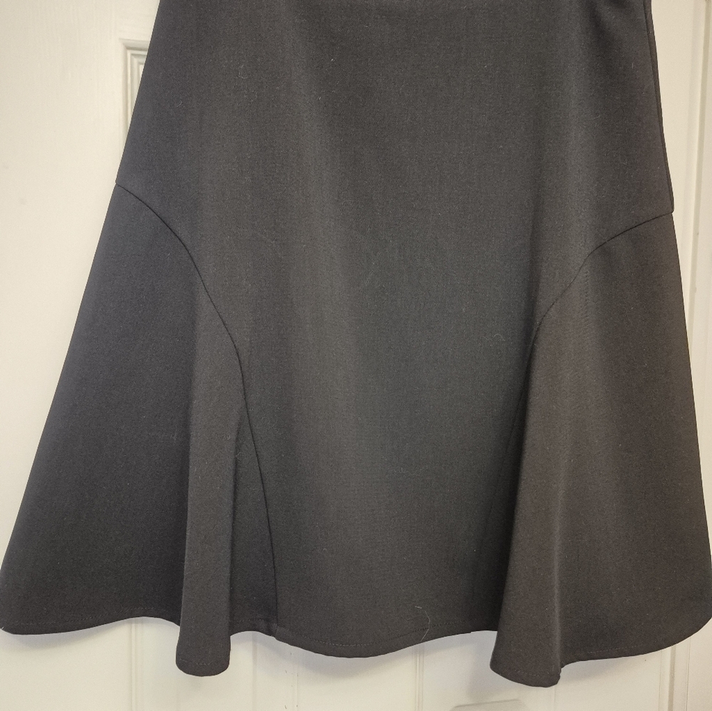 Ivanka Trump Gray Midi A-Line Skirt Asymmetrical Work